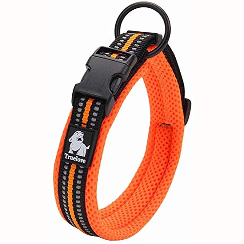 True Love Hundetrainingshalsband TLC5011 Reflektierende Hundehalsbänder (3XL, Orange) von Truelove