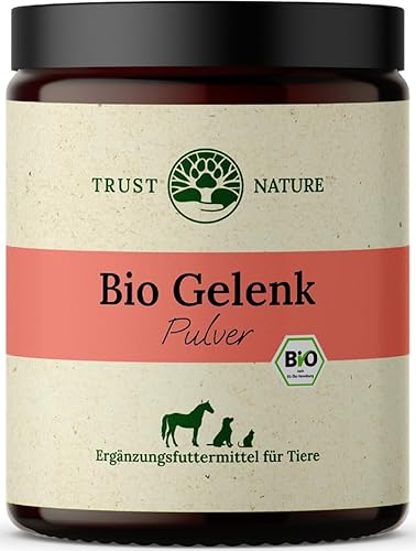 Trust Nature | Bio Gelenkpulver für Hunde | Bio Teufelskralle, Bio Hefe, Bio Ingwer, Bio Kurkuma, Bio Acerola, Bio Brennnessel, Bio Ackerschachtelhalm, Bio Eierschalen | Made in Germany von Trust Nature