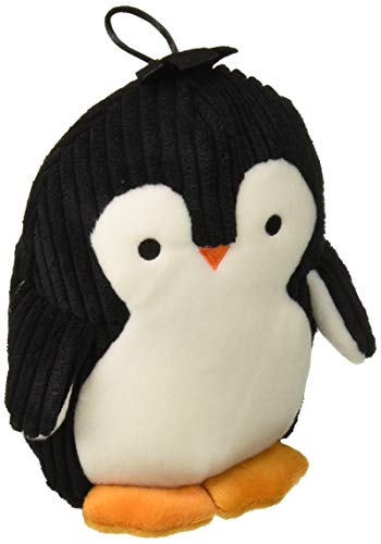 TrustyPup Strong 'N Silent Penguin Silent Squeak Plush Dog Toy, Chew Guard Technology - Black/White, Medium von TrustyPup