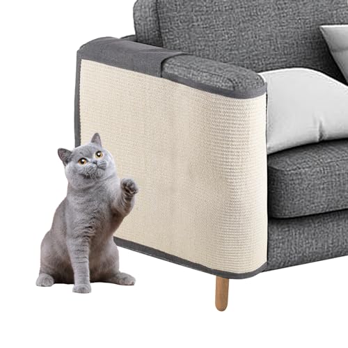 Kratzschutz Sofa Katze, Sisalkratzteppich Schutz der Möbel vor Katzen, Anti-Kratz-Katzenkratzmatte für Sessel Couch für die rechte Seite des Sofas 50 x 70cm von Tseipoaoi