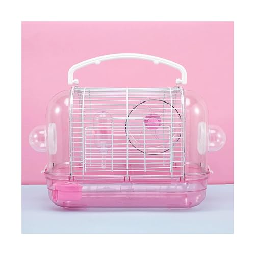 Vogelkäfig Hamsterkäfig transparenter Kunststoff Vogelkäfig Kleine Ratte Transparent Große Villa Abnehmbares Design Leicht zu Reinigen für Hamster, Rennmäuse von TsoLay