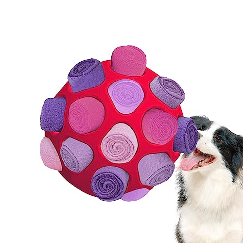 Schnüffelball für Hunde | Interaktives Tragbares Hunde Schnüffelspielzeug Schnüffelteppich Puzzle Spielzeug | Slower Food Training für Kleine Mittelgroße Haustier von Tsuchiya