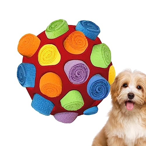 Schnüffelball für Hunde | Interaktives Tragbares Hunde Schnüffelspielzeug Schnüffelteppich Puzzle Spielzeug | Slower Food Training für Kleine Mittelgroße Haustier von Tsuchiya