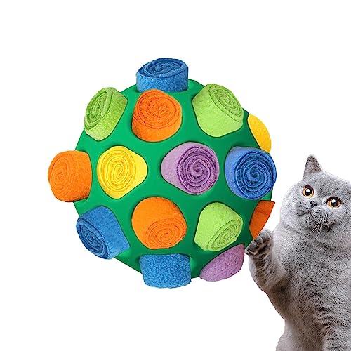 Schnüffelball für Hunde | Interaktives Tragbares Hunde Schnüffelspielzeug Schnüffelteppich Puzzle Spielzeug | Slower Food Training für Kleine Mittelgroße Haustier von Tsuchiya