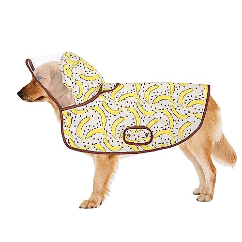 Tsuchiya Hunderegenmäntel für große Hunde | Slicker-Poncho mit Kapuze für kleine bis mittelgroße Hunde | Verstellbarer, wasserdichter Hunde-Regenmantel-Poncho für große, mittelgroße und kleine Hunde von Tsuchiya