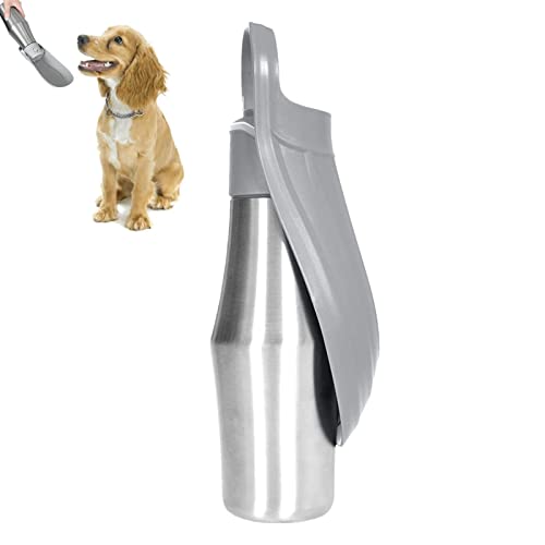 Tsuchiya Hundereise-Wasserspender | 27oz auslaufsicherer Wasserspender mit Silikonring,Haustierzubehör 2-in-1-Hundewassernapf für die meisten Hundegrößen von Tsuchiya
