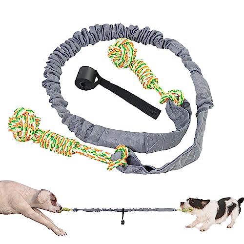 Tsuchiya Hundeseilspielzeug - Robustes Zahnreinigungs-Kauspielzeug | Interaktives Tauziehen gegen Langeweile, Hundespielzeug für Aggressive Kauer, mittelgroße und große Hunde von Tsuchiya