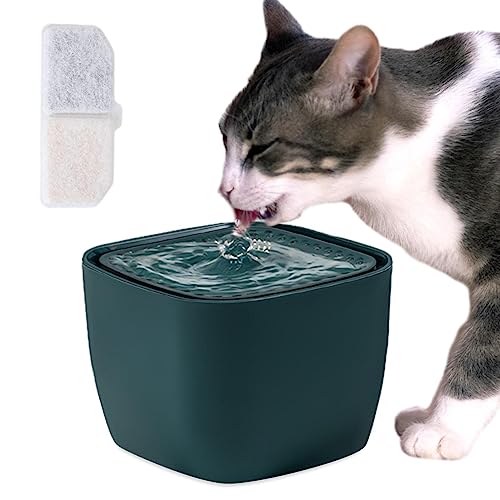 Tsuchiya Katzenwasserspender - Hundewasserspender | 2,5 l Hundewasserspender, automatischer Haustier-Wasserbrunnen mit intelligentem LED-Licht, extrem leiser Pumpbrunnen für mehrere Haustiere von Tsuchiya