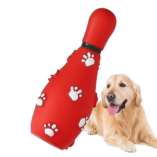 Tsuchiya Kauspielzeug für Welpen zum Zahnen,Langlebiges Quietschspielzeug für Hunde | Bissfestes interaktives Spielzeug für große/mittlere/kleine Rassen, Weihnachtsspielzeug für Haustiere von Tsuchiya