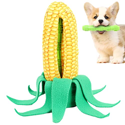 Tsuchiya Langlebiges Hundespielzeug | Kauspielzeug in Maisform für Welpen - Erziehungstraining Bissfestes Haustierspielzeug für kleine mittelgroße Hunde von Tsuchiya