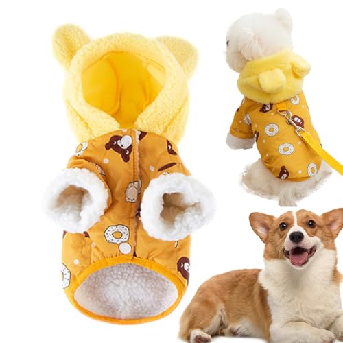 Tsuchiya Winterkleidung für Hunde, Hunde-Haustier-Sweatshirt-Jacke, Warme, süße Haustierkleidung für Hunde, weiche Jacke für kaltes Wetter, weihnachtliche Halloween-Kostüme für winterliche von Tsuchiya