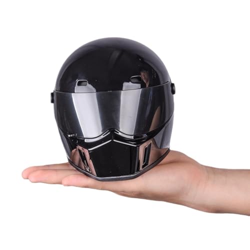 TuTaTiMANG Mini-Motorradhelm Für Haustiere, Motorradhelm Für Katzen, Kopfschutz Für Haustiere Im Freien, Coole Helme Für Katzen Und Hunde, Zum Motorradfahren, Foto-Requisiten von TuTaTiMANG