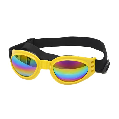 TuTaTiMANG Winddichte Hundesonnenbrille, Hundebrille, Mit Bequemem Rahmen Und Verstellbaren Schultergurten, Geeignet Für Outdoor-Ausritte, Foto-Requisiten von TuTaTiMANG