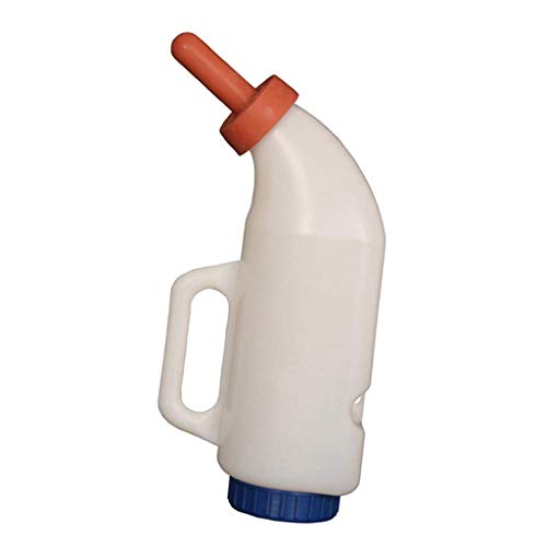 Tubayia 2L / 4L Nutztier Milchflasche Trinkflasche Kalb Kuh Vieh Pflege Flasche mit Silikon Schnuller (A 2L) von Tubayia