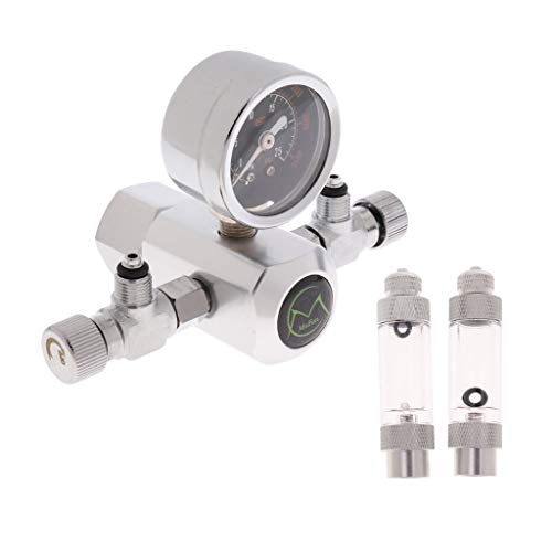 Tubayia Aquarium Druckminderer Druckregler Regulator Kohlenstoffdioxid Regler mit 2pcs CO2 Blasenzähler von Tubayia