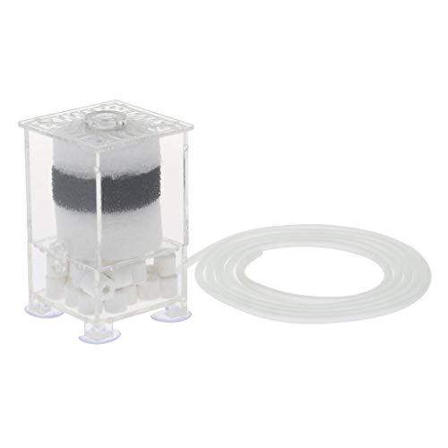 Tubayia Aquarium Filter Biochemischer Schwammfilter mit Schlauch für 24-80L Aquarien Fisch Tank von Tubayia