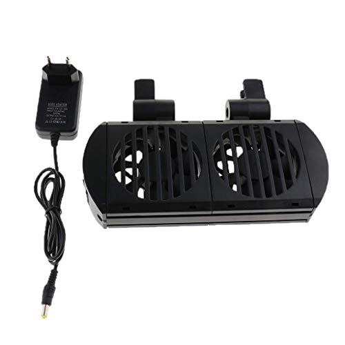 Tubayia Aquarium Kühler Lüfter Kühlventilator Kühlgebläse mit DC 12V-Netzteil (EU-Stecker) für Aquarien von Tubayia