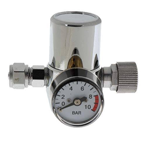 Tubayia CO2 Druckminderer Druckregler Regulator mit Manometer für Aquarium Aquarien von Tubayia