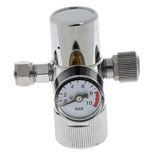 Tubayia CO2 Druckminderer Druckregler Regulator mit Manometer für Aquarium Aquarien von Tubayia