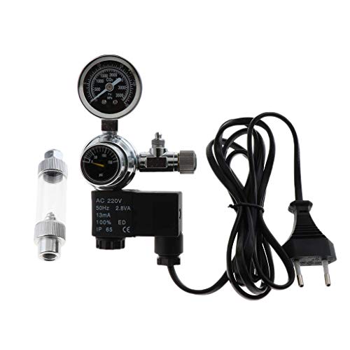 Tubayia CO2 Regler Druckminderer Druckregler Regulator mit Blasenzähler für Aquarium Aquarien von Tubayia