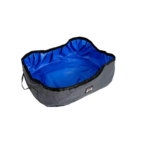 Tubayia Faltbare Wasserdicht Katzentoilette Katzenklo Katze Toilette für Katzen Innerhalb von 15 Kg (Dusty Blue) von Tubayia