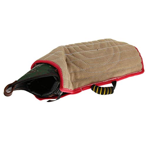 Tubayia Hundebisshülse Hunde Training Beißkissen Armschutz Schutzhülle für Hundetraining (Camouflage und Beige) von Tubayia