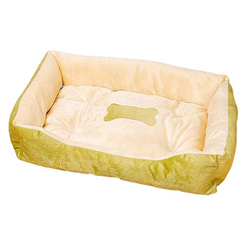 Tubayia Plüsch Hundebett Katzenbett Warme Haustier Bett Sofa Schlafbett für Katzen, Hunde (43x30CM,Grün) von Tubayia