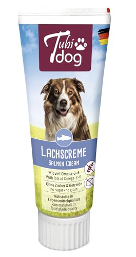 Tubi Dog Lachscreme 3 x 75g von Tubi dog