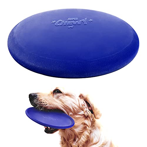 Tuff Pupper SuperChewy Tough Flying Disc Spielzeug | Starker Naturkautschuk | Tolles Apportierspielzeug für Hunde | Ultra haltbares Kauspielzeug | Für große Rassen Frisbee groß - 8,5 Zoll / 9 oz von Tuff Pupper