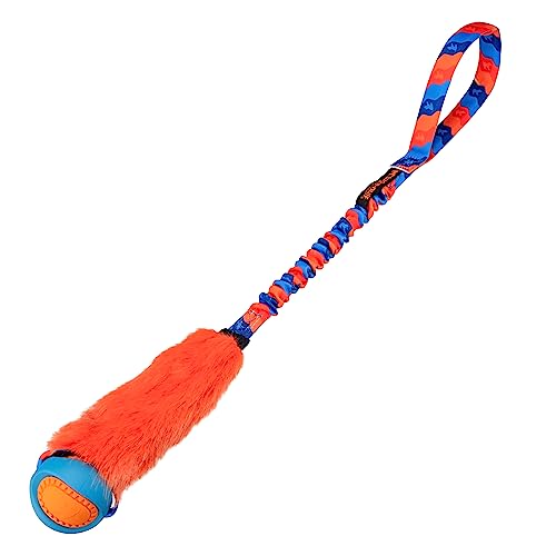 Tug-E-Nuff - Fauxtastic PowerBall Bungee, strapazierfähiges Bungee-Zerrspielzeug für Hunde, ideal für interaktives Hundetraining und Hunde jeden Alters, aus strapazierfähigem Kunstfell, 63 cm lang von Tug-E-Nuff