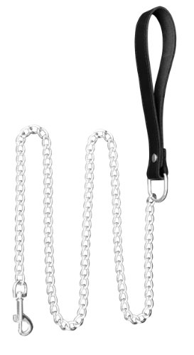 Bondage SM Leine 1 Meter Edelstahl BDSM Kettenleine Führungsleine 100cm für das Fetisch Erotik Leder Halsband Leine Führungsleine von Tula-Toys