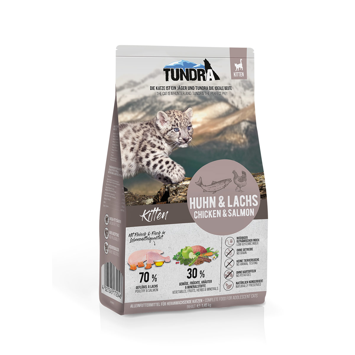 Tundra Cat Kitten Huhn & Lachs 1,45kg von Tundra