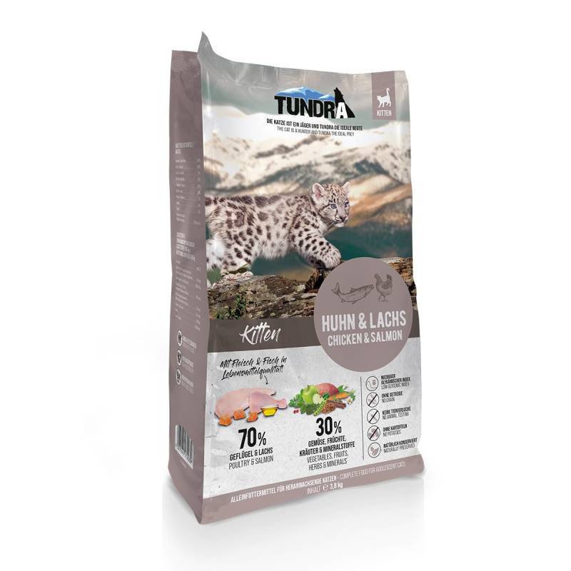 Tundra Cat Kitten Huhn & Lachs 2x3,8kg von Tundra