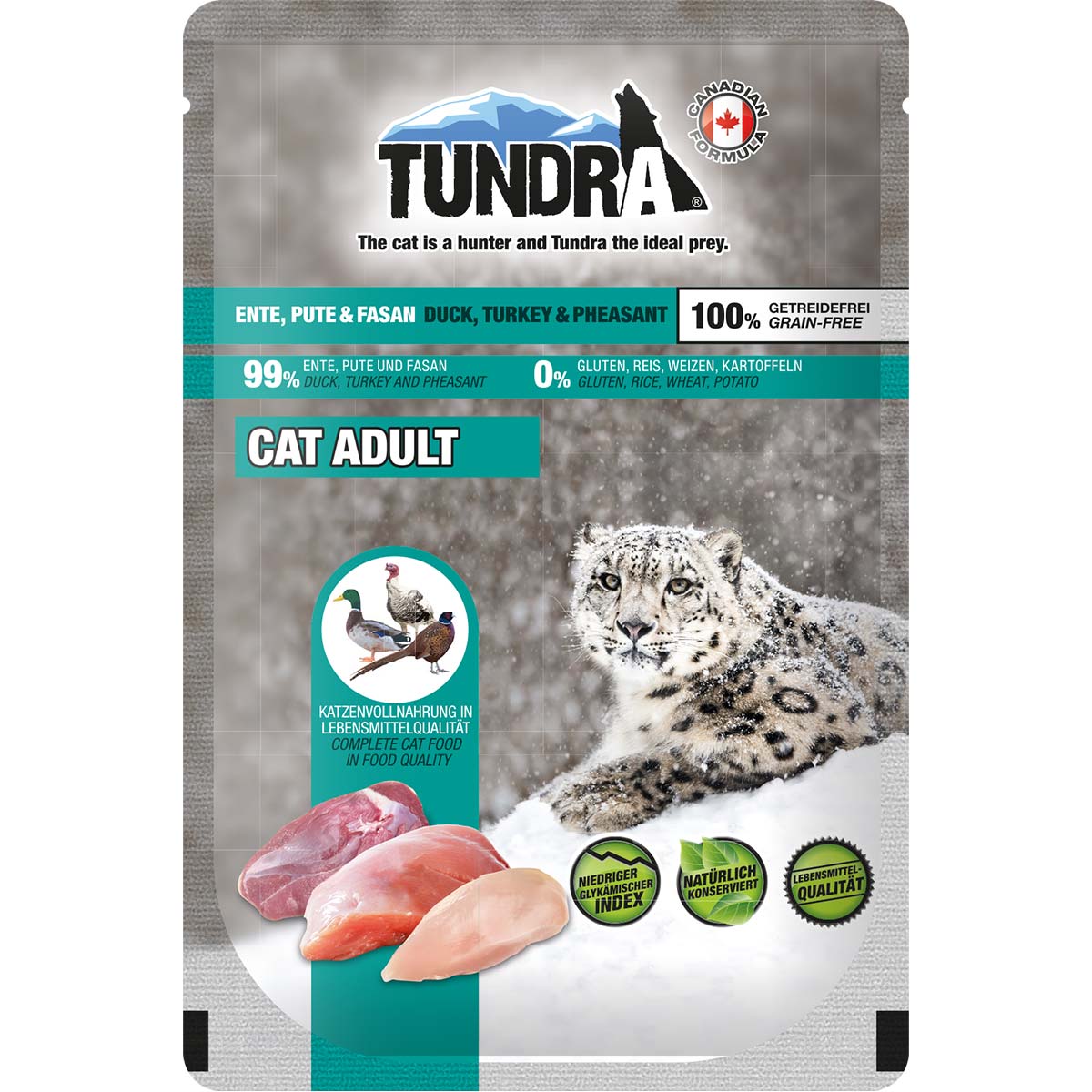 Tundra Cat Pouchpack Ente, Pute & Fasan 16x85g von Tundra