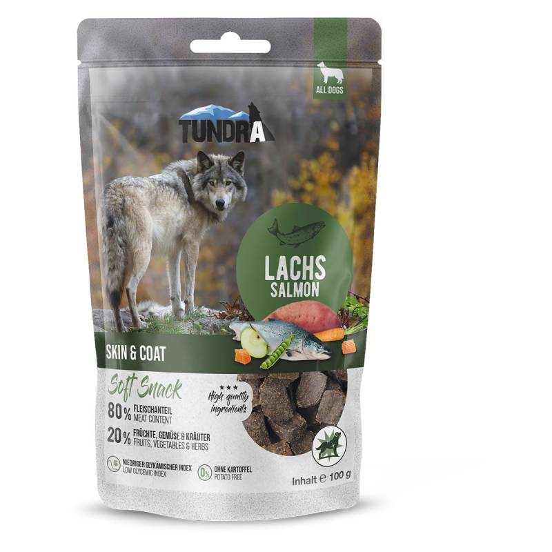 Tundra Dog Snack Skin & Coat Lachs 100g von Tundra