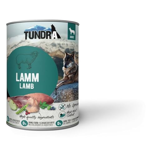 Tundra Hundefutter Lamm Nassfutter - getreidefrei (800g) von Tundra