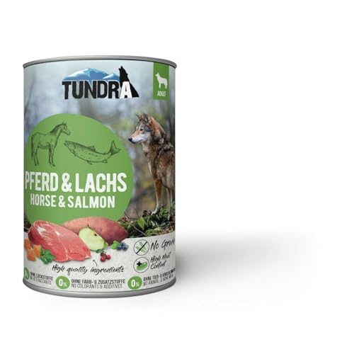 Tundra Hundefutter mit Pferd Nassfutter - getreidefrei (400g) von Tundra