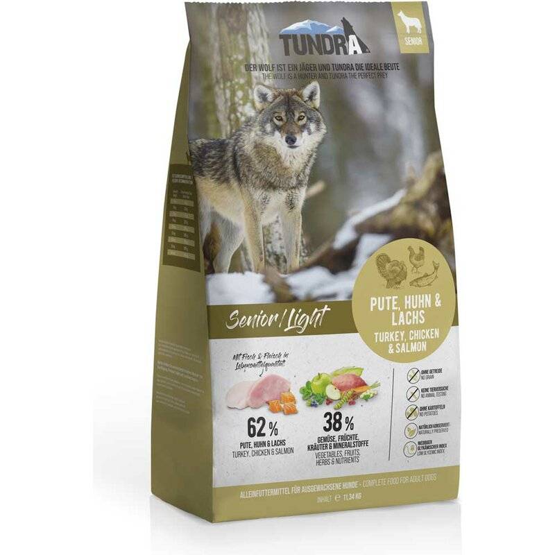 Tundra Senior / Light Hundefutter - 11,34 kg (5,73 € pro 1 kg) von Tundra