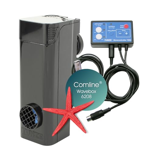 TUNZE Comline Wavebox 6208 I Wellengenerator für kleine & mittlere Aquarien I Wellenmaschine für Oszillationsströmung & Riffzonen-ähnliche Wasserbewegung I inkl. Magnet Holder I Aquarium Zubehör von Tunze