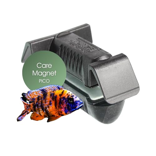 Tunze Care Magnet Pico I Aquarienreiniger für 3-6 mm Glasstärke I schlanker Scheibenreiniger mit abgerundeten Kunststoffklingen I Algenmagnet mit stark minimierter Kratzgefahr I Aquariumglas-Reiniger von Tunze