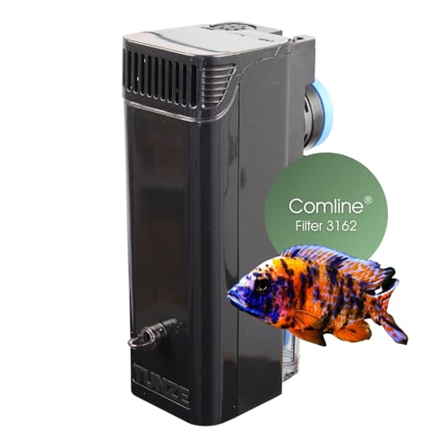 Tunze Comline Filter 3162 I Süßwasserfilter zur Oberflächenabsaugung + Absaugung von Bodennähe für Aquarien mit 60-400 L I Aquariumfilter mit starker Magnethalterung I flexibles Filtermedium von Tunze