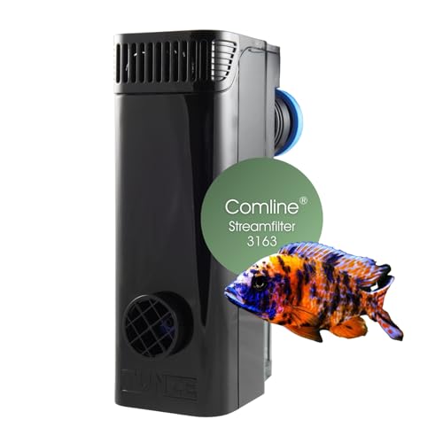 Tunze Comline Streamfilter 3163 I Süßwasserfilter zur Oberflächenabsaugung + Absaugung von Bodennähe für Aquarien mit 60-400 L I Aquariumfilter mit starker Magnethalterung I Flexibles Filtermedium von Tunze