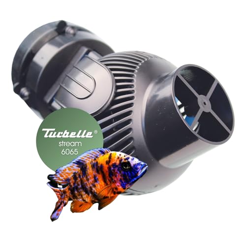 Tunze Strömungspumpe Turbelle Stream 6065 I Pumpe für 3D einstellbare Strömung I Propellerpumpe mit Magnet Holder & Silence Klemme bis 15mm Glasstärke I Wasserpumpe für Süßwasser-Aquarium von Tunze