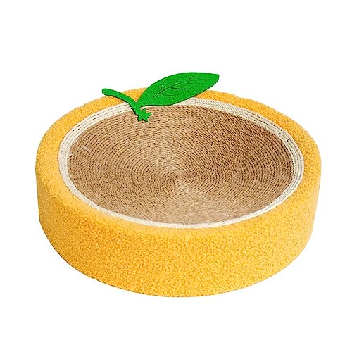 Orange cat Scratching Board,sisal cat Scratching Board,Round cat Bed,sisal cat Toys,Fruit cat Scratching Board,wear-Resistant sisal cat Supplies,to Meet The Cat's Nature of Grinding and Scratching von Turani