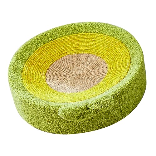 Katzenkratznest, Sisal Interaktives Multifunktions-Katzenkratzbett, Bequem für den Innenbereich (Avocado) von Tuwei