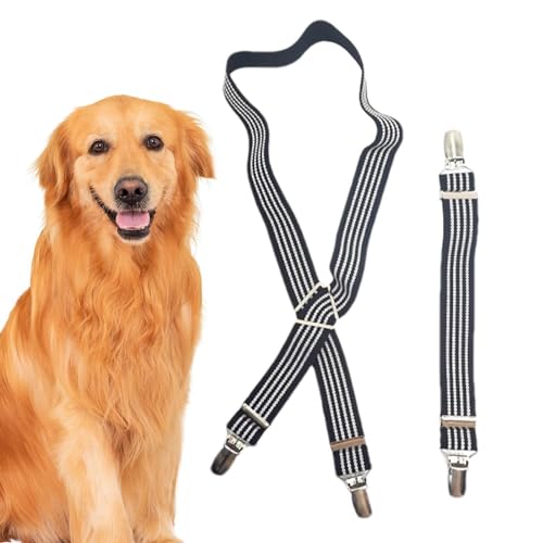 Tuxxjzm Hosenträger für Hunde, verstellbarer Festgürtel, Windel-Bauchband, Befestigungswerkzeug für Katzen, Hunde, Haustierwindel-Shorts von Tuxxjzm