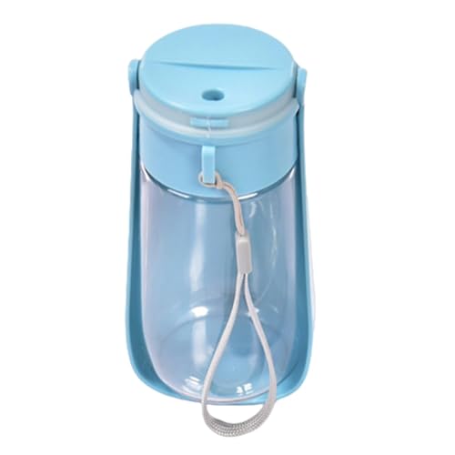 Tuxxjzm Hunde-Wasserflaschenspender – 450 ml Welpen-Wasserspender für Welpen, auslaufsicher, tragbarer Hundenapf, Reisezubehör für Camping von Tuxxjzm