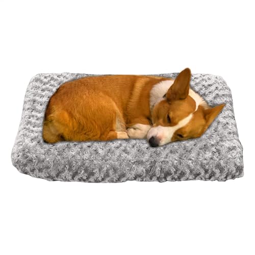 Tuxxjzm Unzerstörbares Hundebett, wasserdicht, waschbar, abnehmbares Hundebox-Pad, rutschfeste Hundebetten und Möbel, bequeme Hundebox-Matte für Winter, Katzen, Welpen und ältere Hunde, drinnen von Tuxxjzm