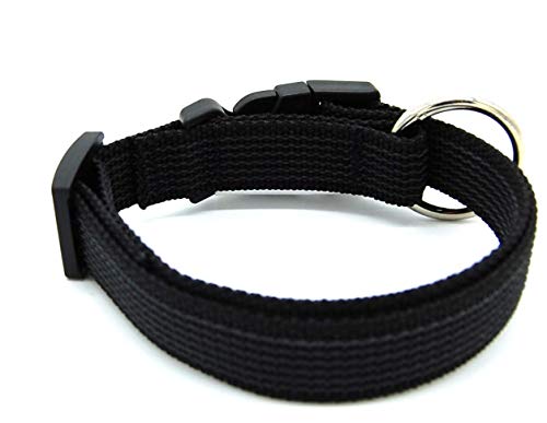 Twinkys Gummiertes Hunde Halsband S-M 27 cm - 44 cm Schwarz Made IN Germany von Twinkys