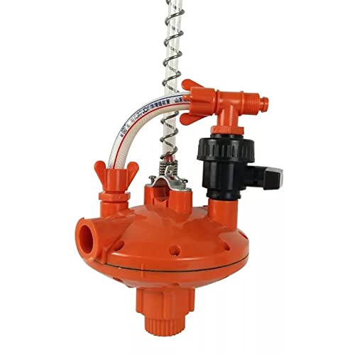 Tyatocepy 1 Stück Geflügelzuchtsystem Wasserleitung Wasserdruckregler Automatisches Druckregelventil Rot von Tyatocepy